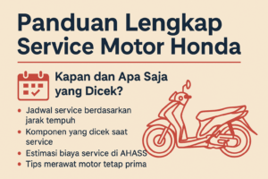 panduan lengkap service motor honda