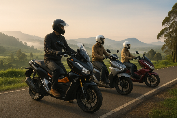Touring Bandung Selatan dengan Motor Honda