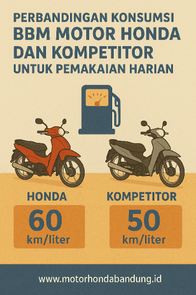 Perbandingan Konsumsi BBM Motor Honda dan Kompetitor untuk Pemakaian Harian di Bandung