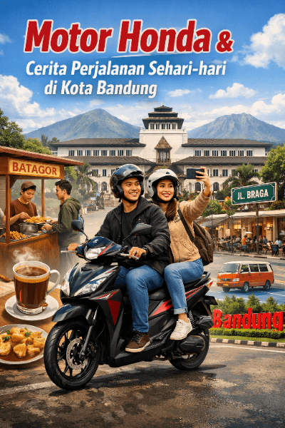 Motor Honda dan Cerita Perjalanan Sehari-hari di Kota Bandung